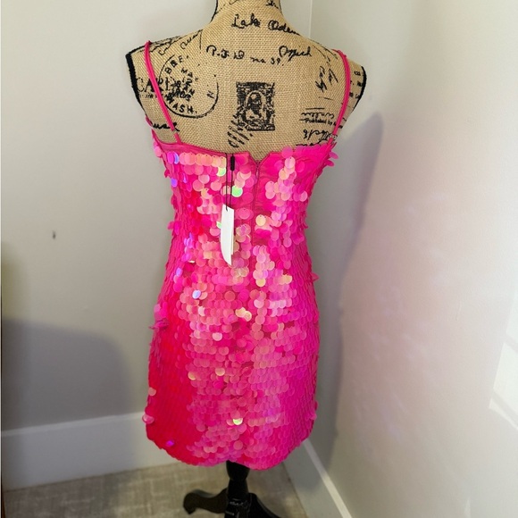 Milly Fuchsia Sequin Dress - Picture 8 of 8